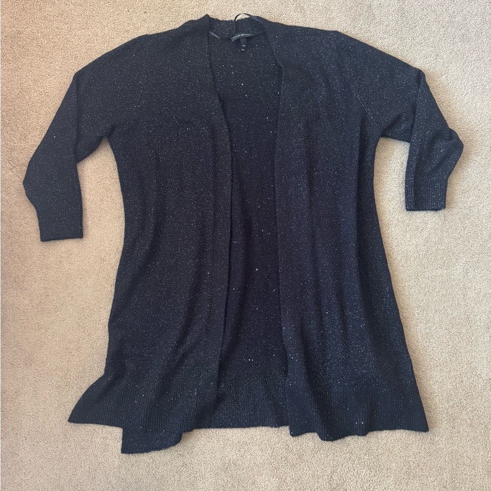 Lane Bryant Black Open-Front Cardigan